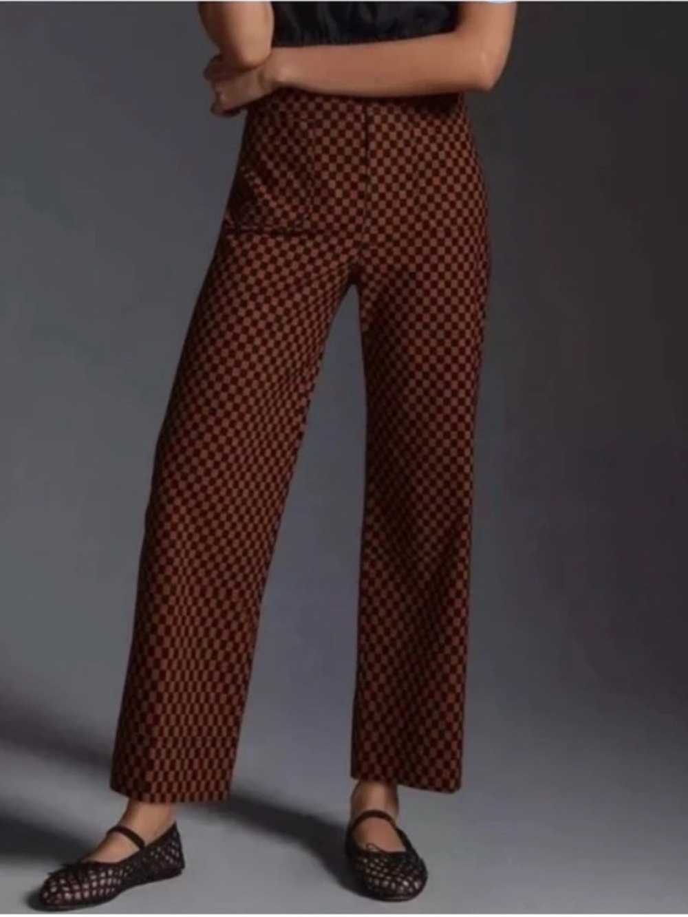 Maeve Colette Cropped Wide Leg Pants